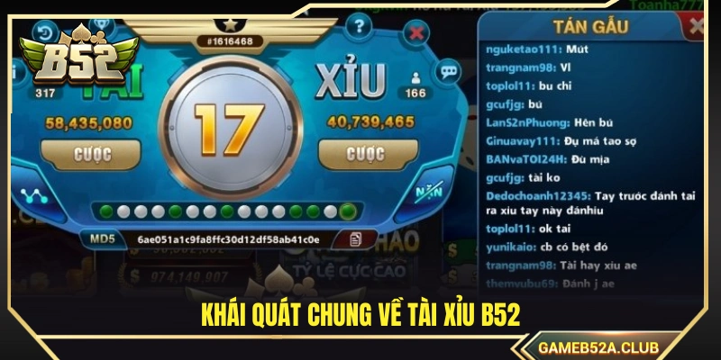 Sơ lược về trò chơi tài xỉu B52